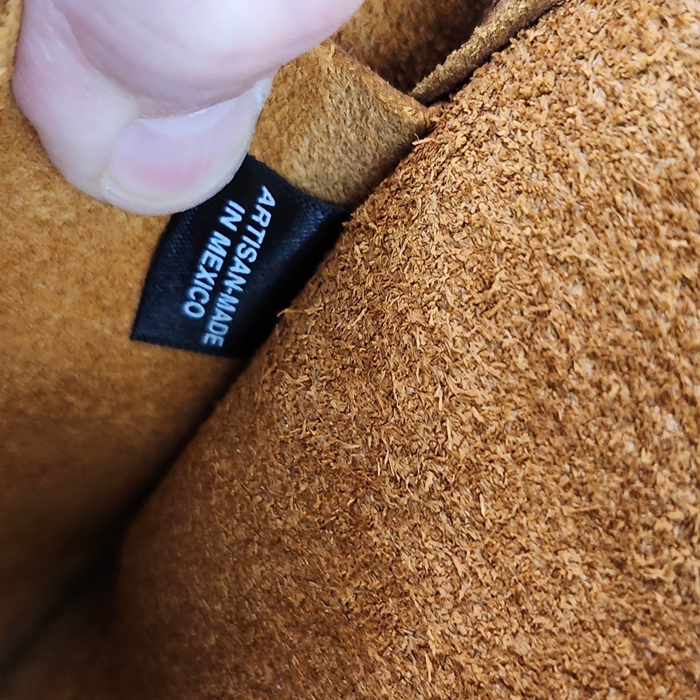 Portland Leather Goods Brown Pebbled Leather Crossbody Bag Artisan Made Small - Picture 10 of 13